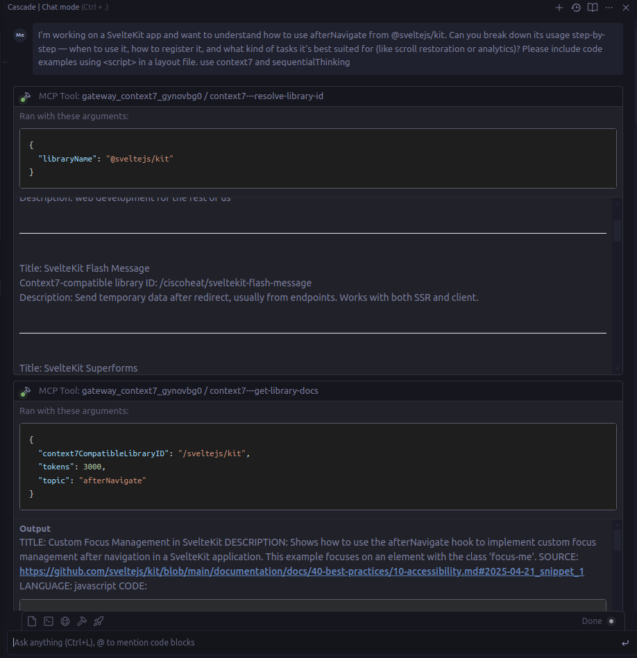 Virtual MCP Support in Windsurf